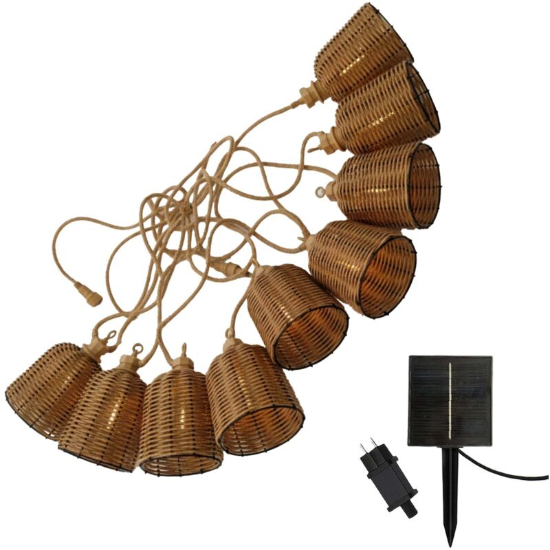 Lumisky Hybrid Solar Lichterkette Formentera 8m