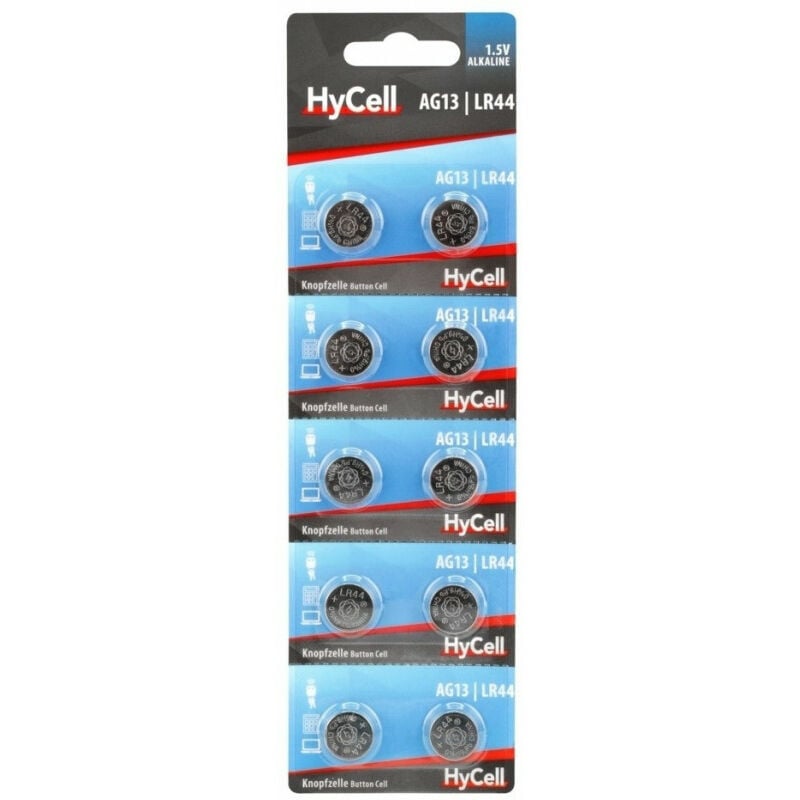 HyCell Pile alcaline LR44, HC 10XLR44, 10 pièces (1516-0132)