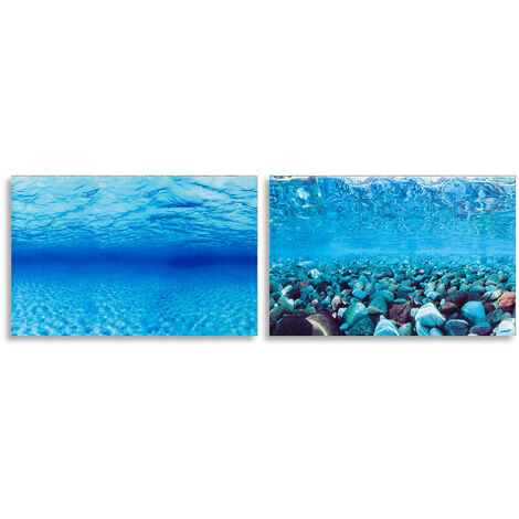 Hydor BLU 9041 Sfondo per acquari con doppia immagine . Variante BLU 9041 - Misure: 60 x h 40 cm -