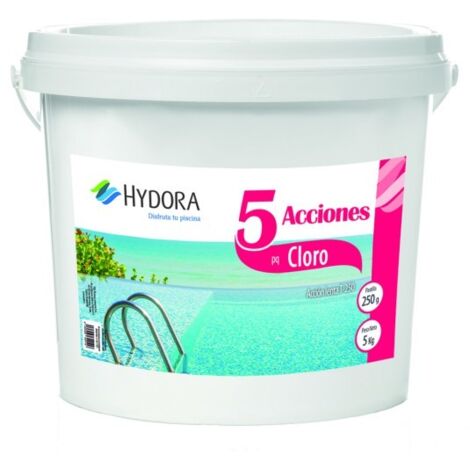 HYDORA PIH0011 Cloro 5 Acciones T250G 5kg - ref: PIH0011