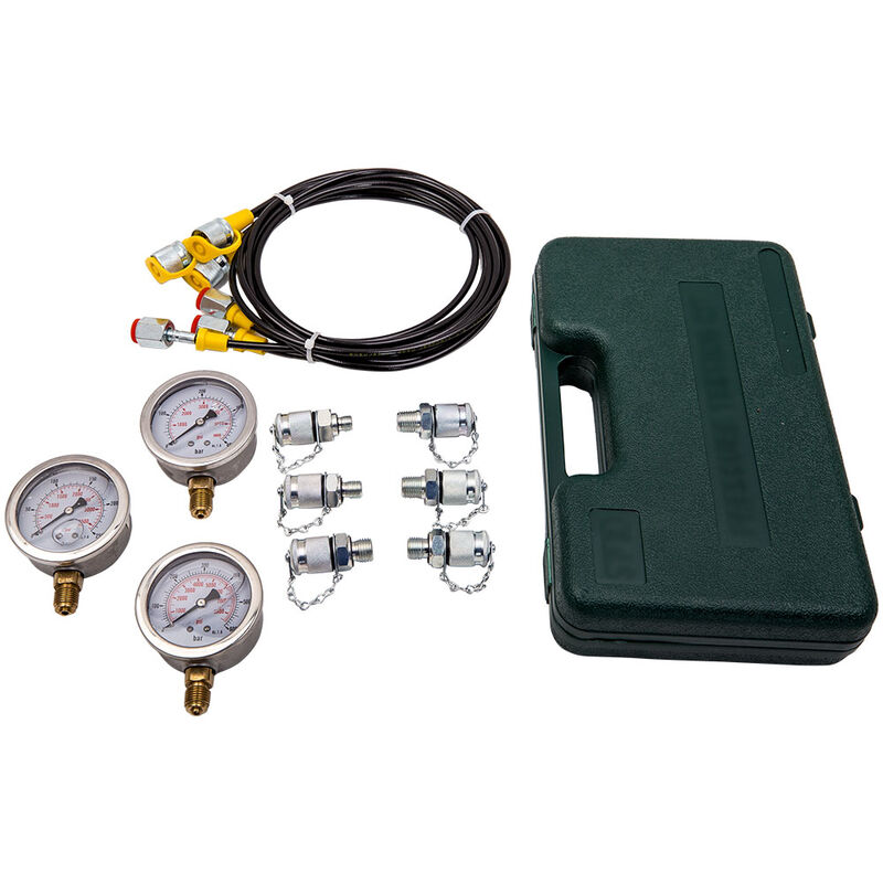 Hydraulic Pressure Test Kit Gauge Diagnostic pour Caterpillar Komatsu Excavator