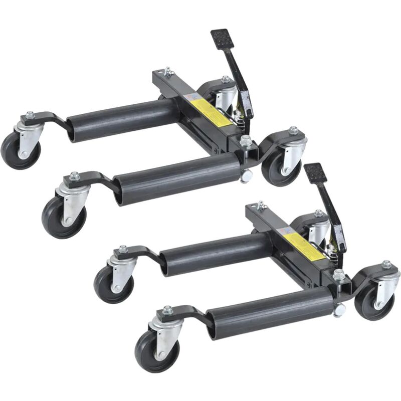Securefix Direct - Hydraulic Vehicle Positioning Wheel Skates x2 (1500LB Go Jack Car Dolly Tyre Lift)