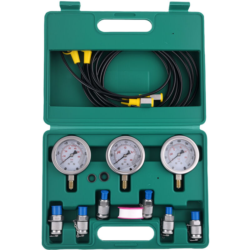 Image of Hydraulik Manometer Tester 600 bar Druckprüfer Werkzeug Hydraulik