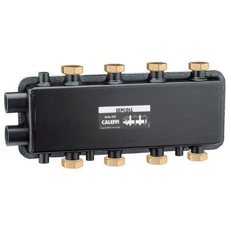 Hydraulischer Abscheider-Kollektor für Heizungsanlagen Sepcoll Caleffi 559222  Schwarz