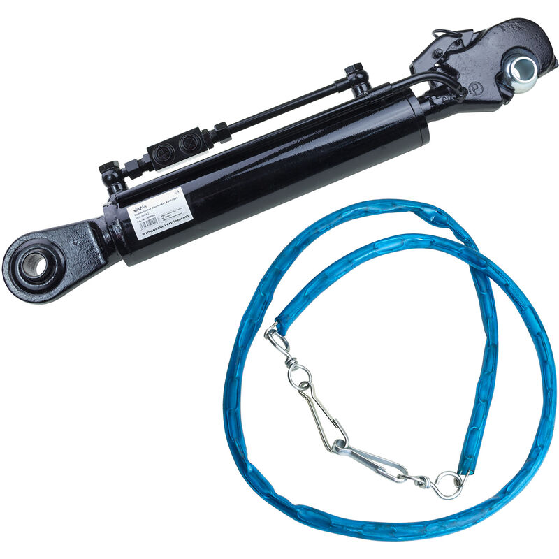 Hydraulischer Oberlenker Kat.2 mit Fanghaken 2x Hydraulikschlauch//Sperrblock#