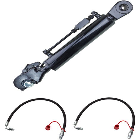 Hydraulischer Oberlenker Kat 2 mit Schnellfanghaken und Hydraulikschläuche Set