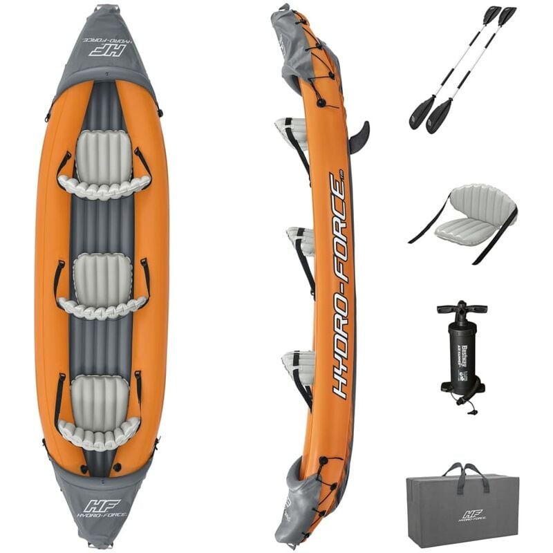 Bestway HydroForce Rapid X3 3 Person Inflatable Kayak Set