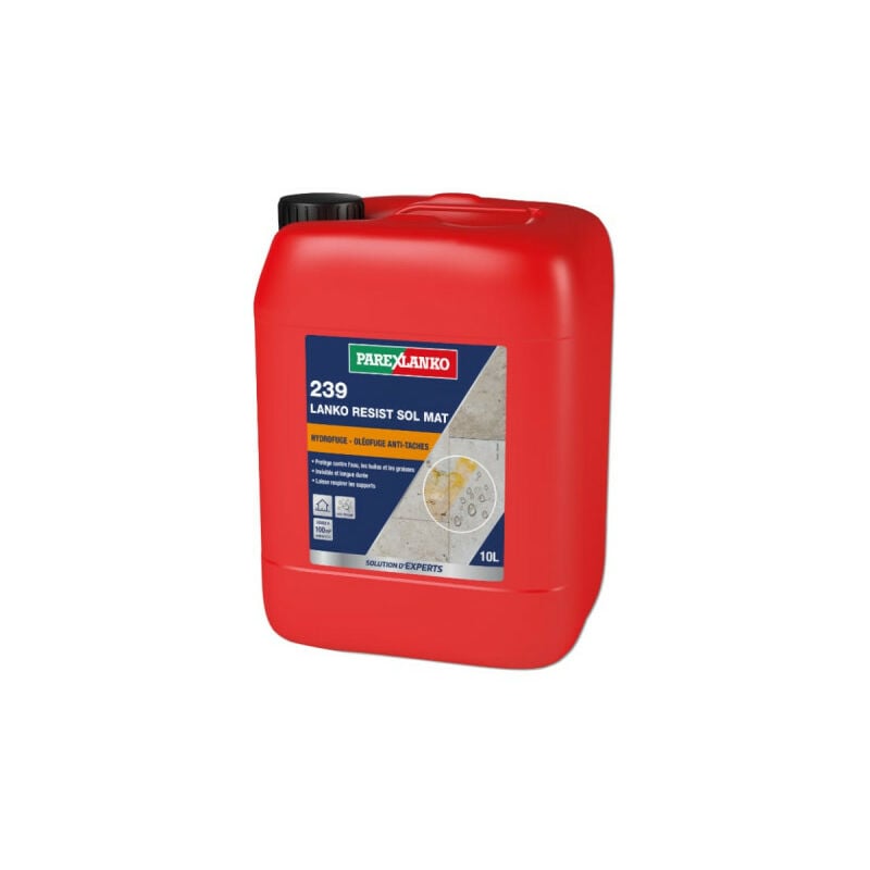 Protection anti-tâches sols 239 LANKO RÉSIST SOL MAT, Hydro oléofuge PAREXLANKO - 10 L - 100 m²
