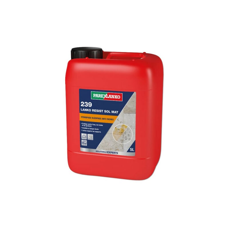 Parexlanko - Protection anti-tâches sols 239 lanko résist sol mat, Hydro oléofuge 5 l - 50 m²