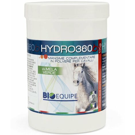HYDRO360b electrolytes réhydratant aliment complémentaire pour chevaux avec pomme verte 1kg