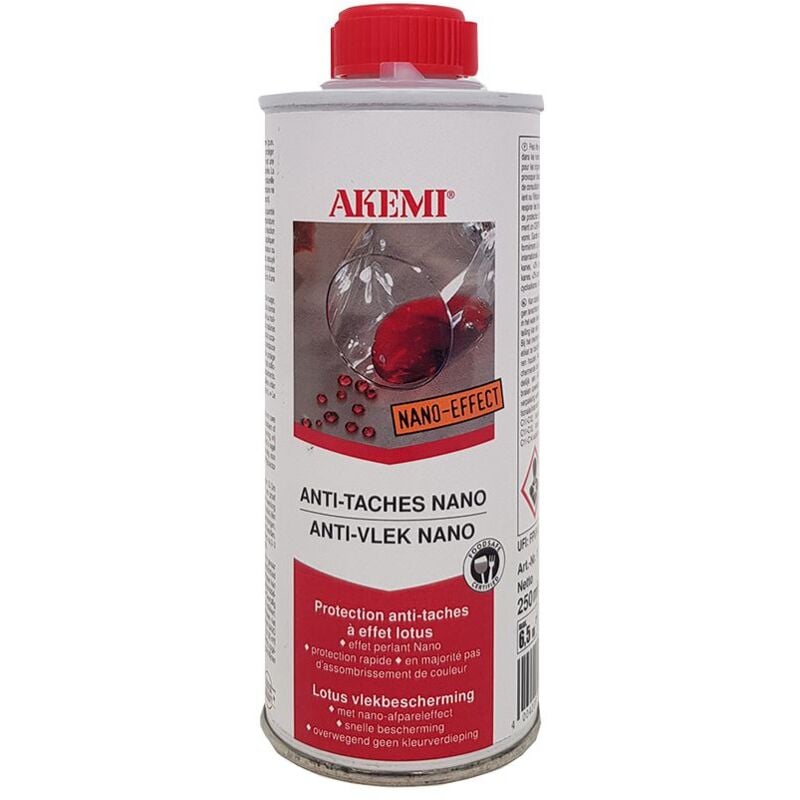 Anti-tache à effet Nano 250 ml - Hydrofuge déperlant - Akemi