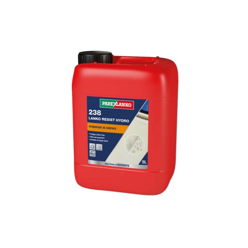Protection anti-tâches 238 LANKO RÉSIST HYDRO - hydrofuge pour façades, terrasses & toiture PAREXLANKO - 5 L - 25 m²