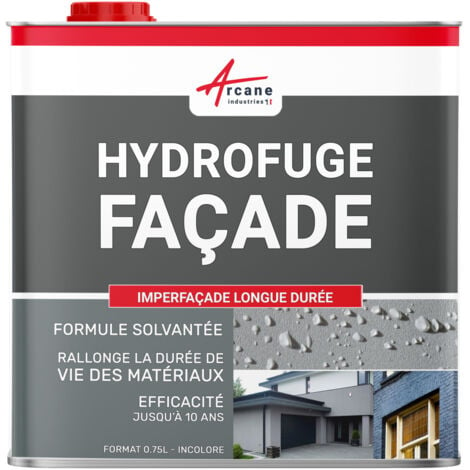 Hydrofuge façade imperméabilisant pour mur pierre brique enduit crépi - IMPERFACADE - 0.75 L (jusqu'à 3.75 m²)  - ARCANE INDUSTRIES