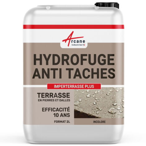 Hydrofuge imperméabilisant terrasse balcon sol Garantie 10 ans anti-taches pierres dalle béton ARCANE INDUSTRIES - 20 L