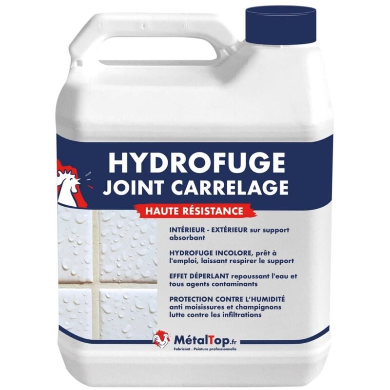 Metaltop - Hydrofuge Joint Carrelage - 5 l - Incolore
