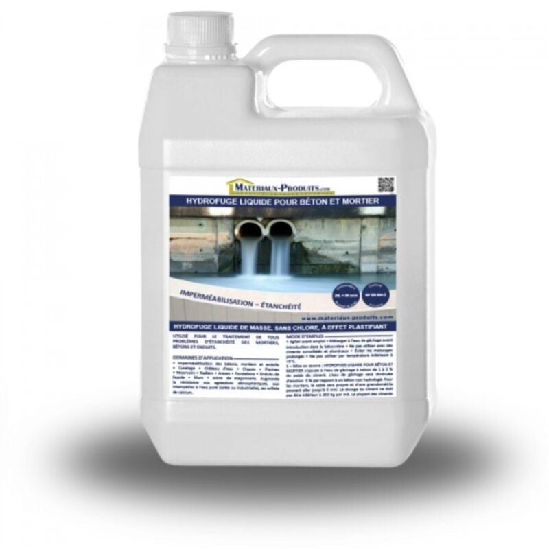 Hydrofuge liquide pour béton et mortier - 220 L Blanc laiteux - MATPRO