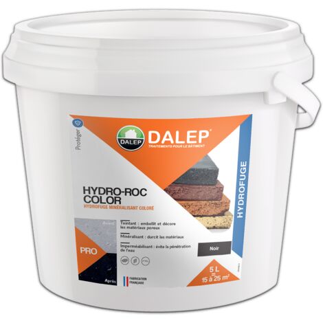 Hydrofuge Minéralisant Coloré HYDRO-ROC COLOR NOIR - Seau 5 L DALEP - 1.02.0028.03