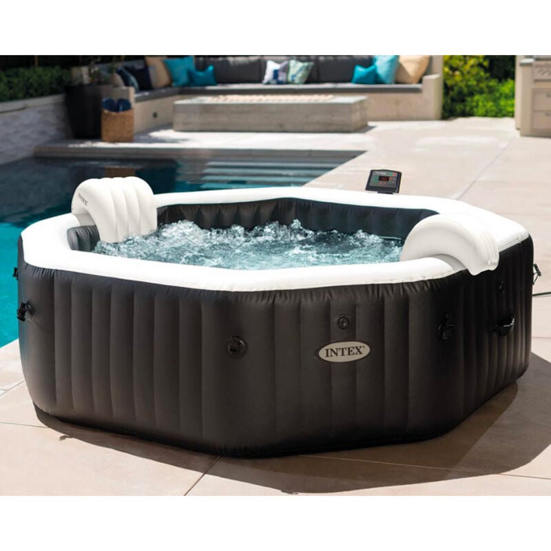 Spa gonflable Hydromassage 201x71 Jet et Bubble Deluxe Intex 28458