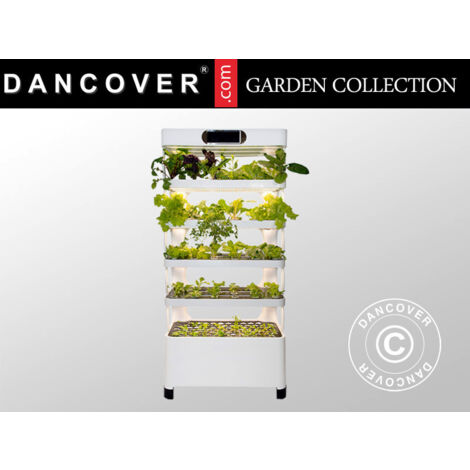 Hydroponic Grow Cabinet w/LED, 0.77x0.4x1.7 m, White