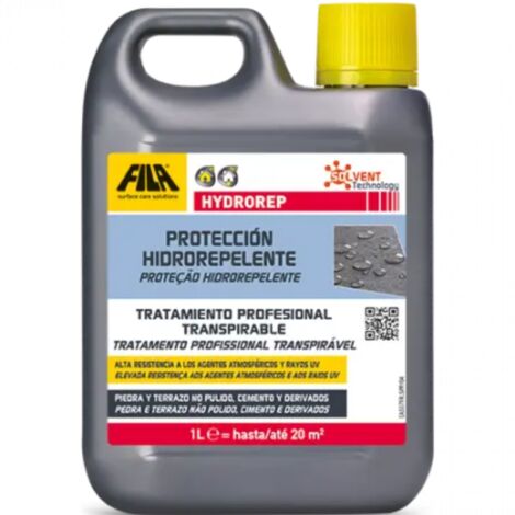 HYDROREP - Protección Hidrorepelente para Piedra y Cemento / Caja 4 un 5 L / Hidrófugo