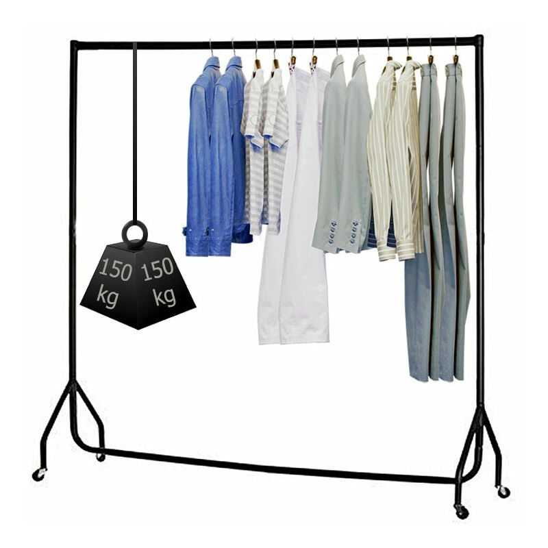 Hyfive Clothes Rail On Wheels Heavy Duty Clothes Rack Garment