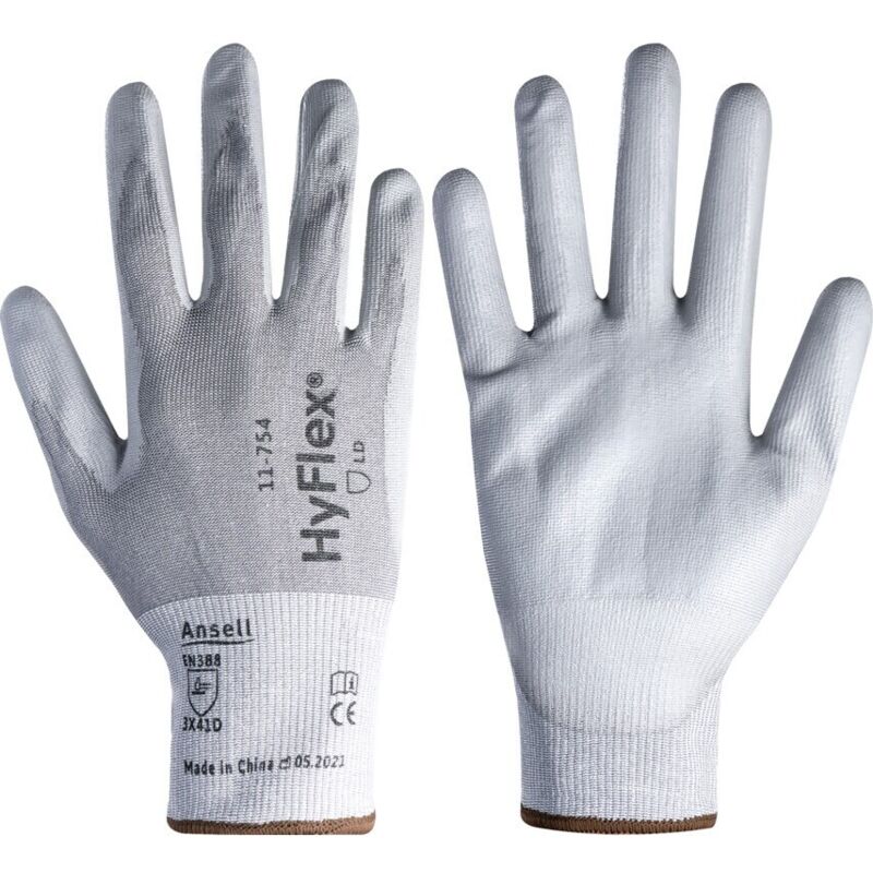 11-754 Cut d pu Palm Coated Gloves Size 9 - Ansell