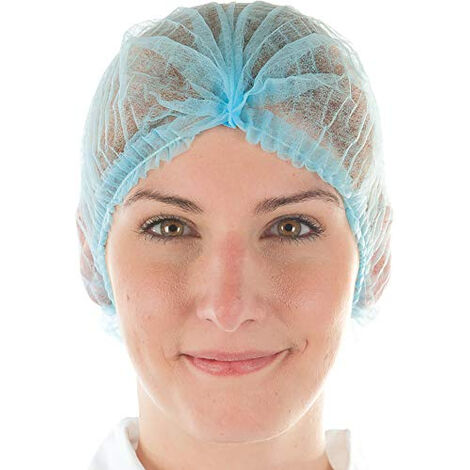 HYGOBASE ECO CASQUETTE STANDARD EN POLYPROPYLÈNE AVEC BANDE ÉLASTIQUE BLEU FRANZ MENSCH 121069