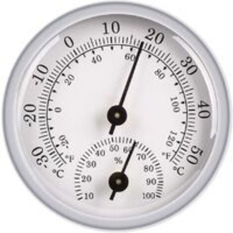 Hygrometer-Thermometer, Feuchtigkeitssensor-Monitor-Detektormessungen, analoges Thermometer zur Verwendung in feuchten Umgebungen von Innen-/Außenterrassen