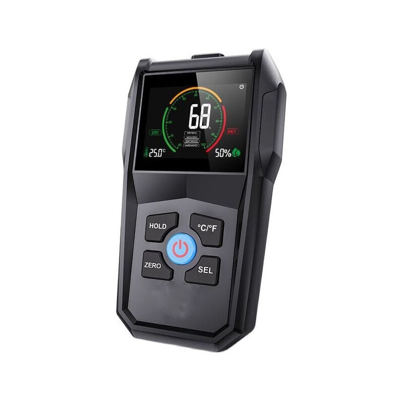 Hygromètre à bois inductif sans contact numérique - Testeur d'humidité environnementale pour bois - Détecteur d'humidité du bois - Hygromètre bois
