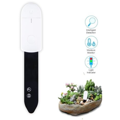 Hygromètre de sol intelligent  Testeur de sol avec voyant lumineux  Capteur d'humidité du sol  Hygromètre de sol étanche