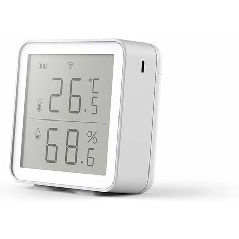 Hygromètre de thermomètre numérique précis WIFI, capteur dhumidité de la température, moniteur dhumidité de la température intérieure de maison intelligente, mini décoration de bureau