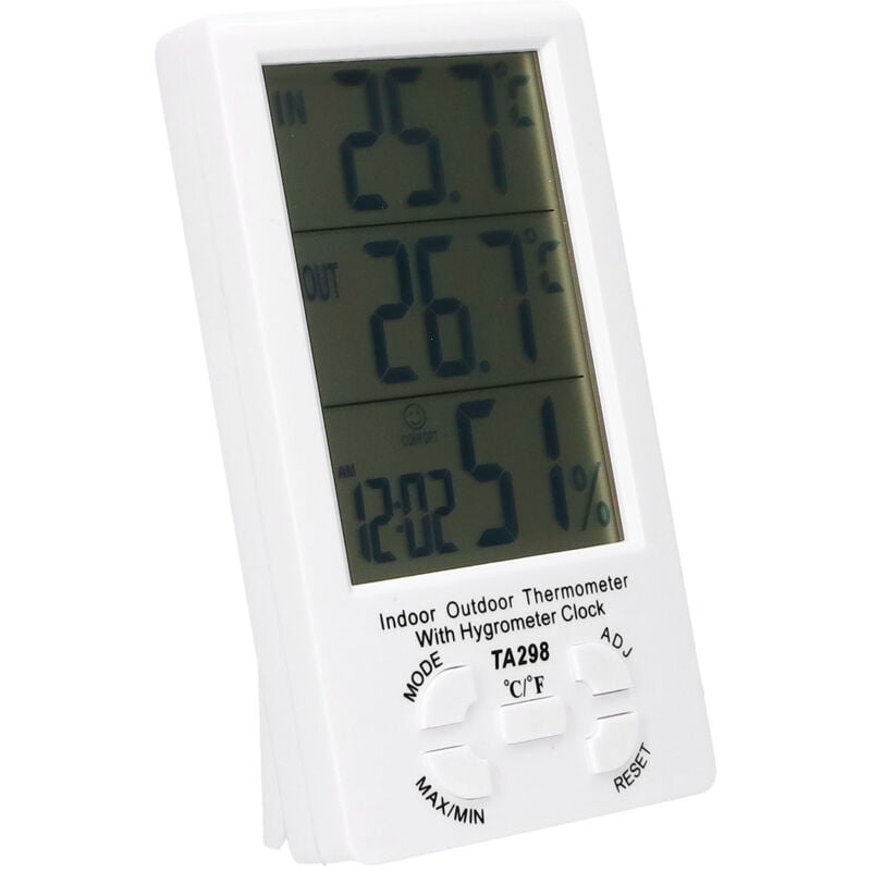 Hygromètre d'intérieur, thermomètre électronique numérique et jauge d'humidité avec moniteur de température et d'humidité pour la maison