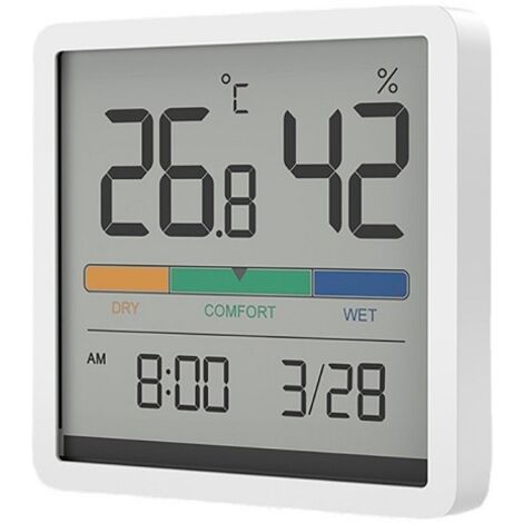 Hygromètre Innenthermometer, Numerisches Bürothermometer mit Temperaturüberwachung usw