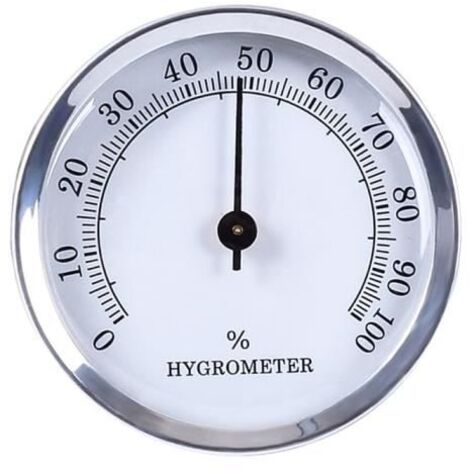 Hygromètre mécanique sans pile Diamètre de 57 mm Rond Intérieur Extérieur Hygromètre avec aimant Hygromètre portable