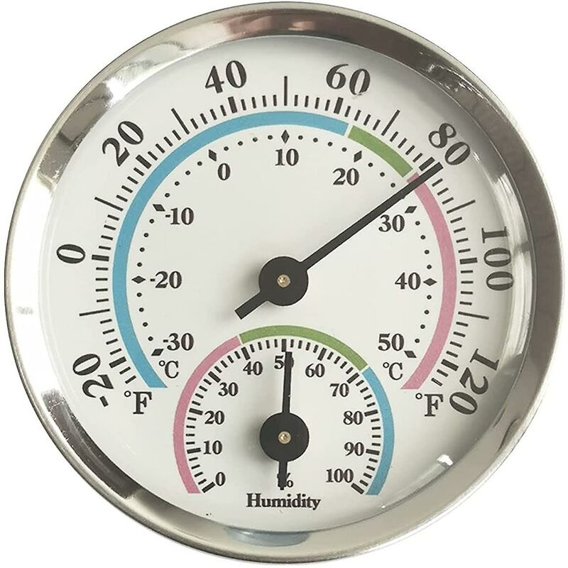 Hygromètre Thermo, Hygromètre de Température, Thermomètre D'intérieur et Hygromètre Intérieur, pour Intérieur ou Extérieur, Résistante aux