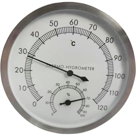Hygrothermograph Hygrometer Innentemperatur Luftfeuchtigkeitsmessung Saunaausstattung Saunazubehör