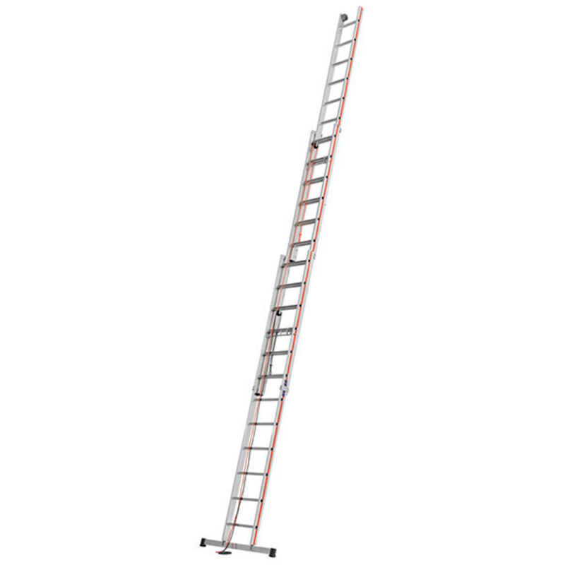 Matisère - Hymer Seilzugleiter, dreiteilig, 3x14 Sprossen, Länge eingef. 4,13 m / ausgef. 9,74 m