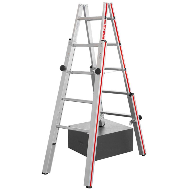 Treppenstehleiter 4123 2 x 6 Sprossen - Hymer