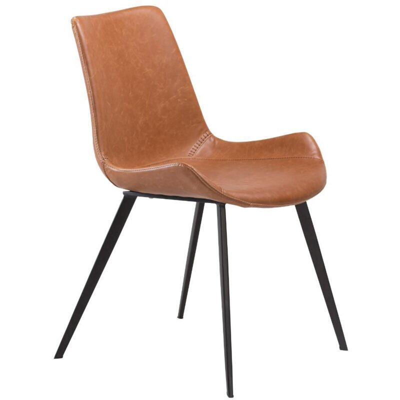 Ebuy24 Hype Dan-form Esszimmerstuhl Pu-kunstleder Hellbraun.