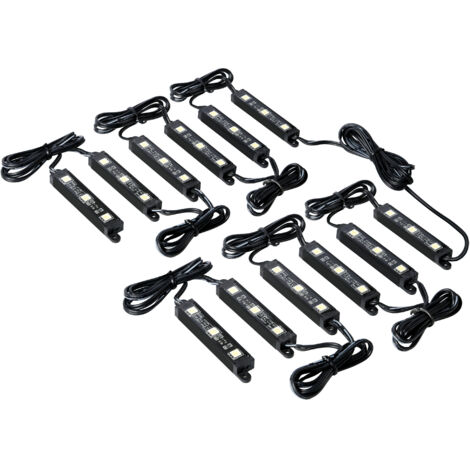 Hyper-Led Set 12x3, strisce decorative a led - 12V - Rosso