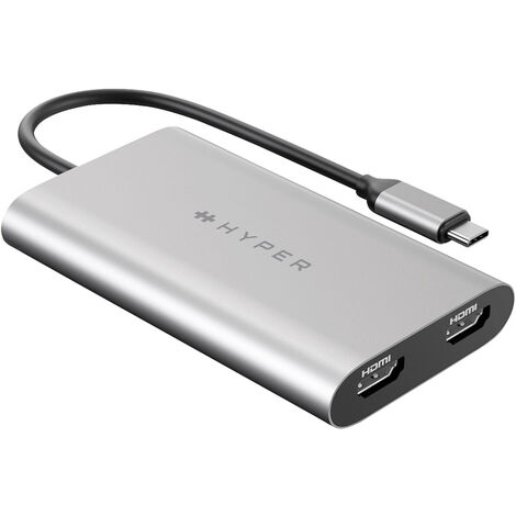 HYPER USB-C® Adapter [1x USB-C® - 2x HDMI®] HDM1-GL