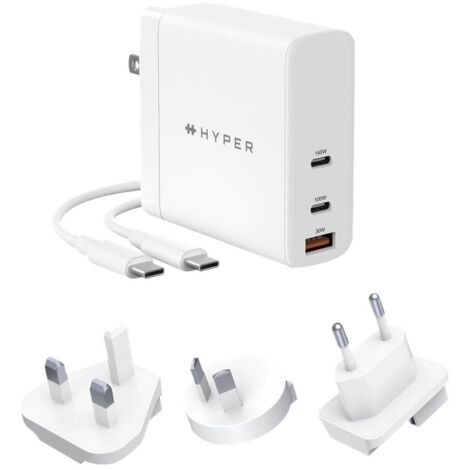 HyperJuice GaN 140W USB-C Ladegerät  Weiß