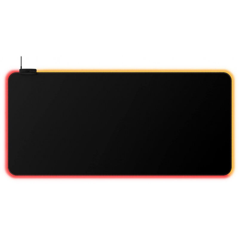 Hyperx - Hewlett Packard Pulsefire Mat rgb Mouse Pad – Tapis de souris rgb, xl, Effets lumineux rgb, Surface en tissu enroulable, Mémoire embarquée,