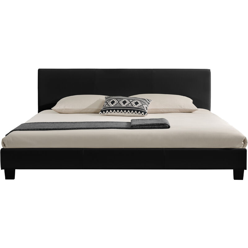 Lit Contemporain Noir-140 x 190 (cm) - Noir - Hypnia