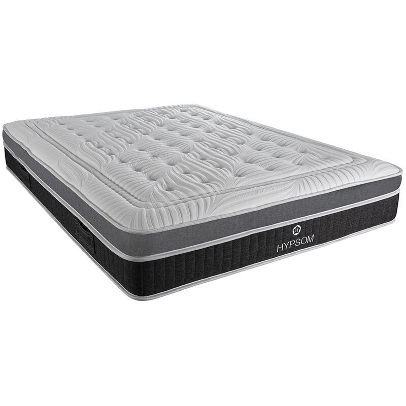 Hypsom - Matelas Elégance 140x190 cm | Mousse à mémoire de forme | Soutien Ferme - Blanc