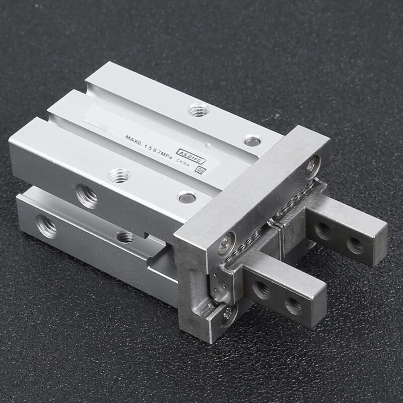 Hyuduo Pince Pneumatique Parallèle en acier Mhz2 Cylindre à Doigt Pneumatique Pince à air à Double Effet Haute Précision Bonne Étanchéité(Mhz2-25D)