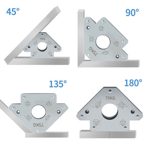 Hyuduo Support de Fabrication de l'aimant de Soudage, Outil de Soudage électrique Oblique à Droite Outil de électrique avec Conception Multi-angle pour les Métaux, Maximum de capacité d'adsorption