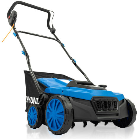 Hyundai 14” / 36cm 2 - in - 1 1600W Electric Lawn Scarifier and Aerator with 45L Collection Bag