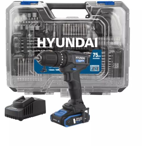 Hyundai 25873 Trapano a percussione Brushless Power Tools 50 Nm a batteria