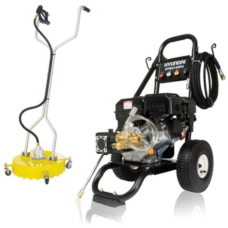 Hyundai 3100psi Petrol Pressure Washer & 18" Rotary Flat Surface CleanerHYW3100P2+85.403.005
